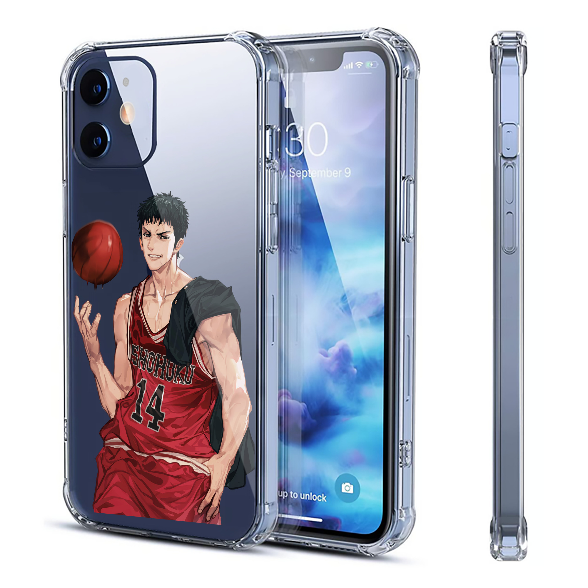 （画像用） SLAM DUNK／スラムダンク 【iPhone 12シリーズ対応】透明スマホケース（クリアソフトケース）